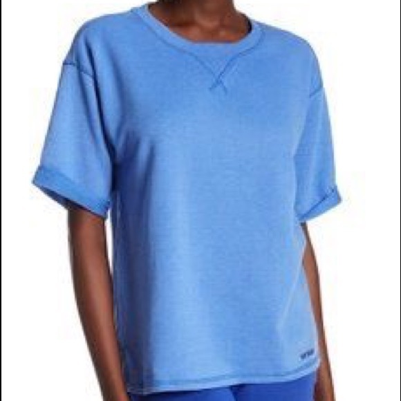 2/$50 Ivy Park Blue Sweatshirt with Roll Sleeves - Picture 8 of 10